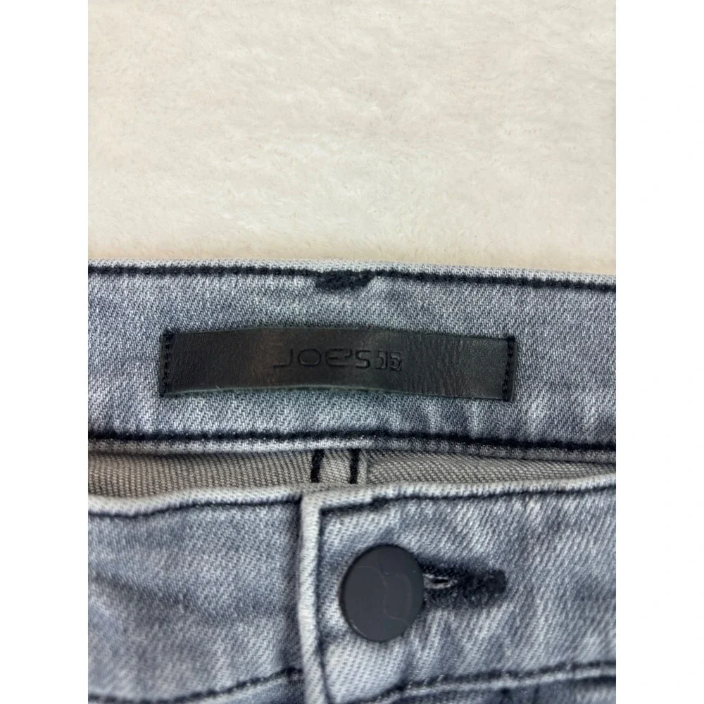 Joes Mens 31x34 Jeans Brixton Slim Straight Distressed Grungy Grey Denim